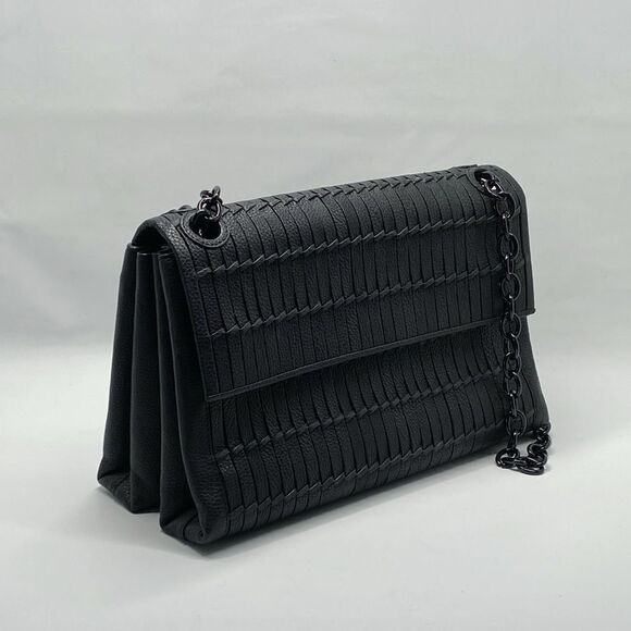 Nancy Gonzalez Madison Woven Leather Shoulder Bag - Picture 3 of 10